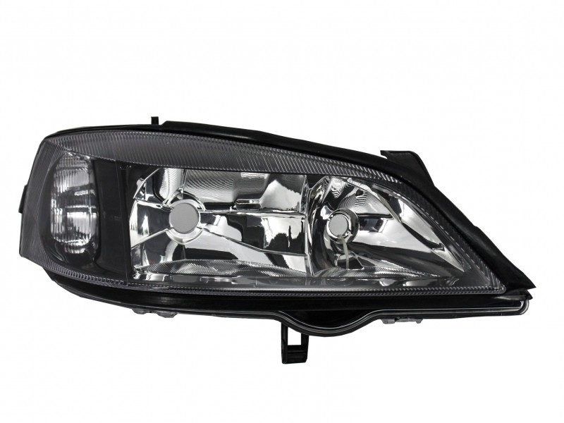 Фара передня права (ел. рег., чорна) Opel Astra G 1998-2009 TYC 1216288