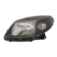Фара передня ліва Renault Sandero (Dacia) 08-13 чорна TYC 8200526423