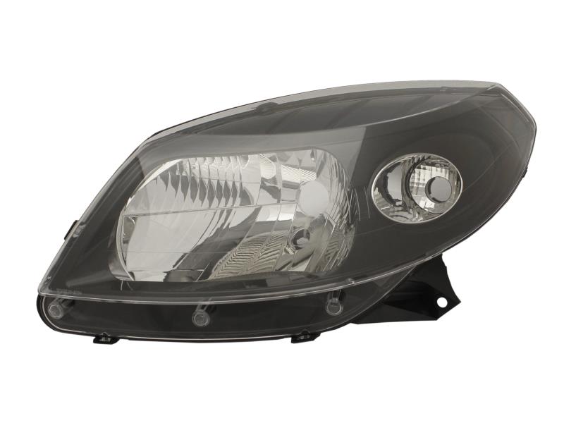 Фара передня ліва Renault Sandero (Dacia) 08-13 чорна TYC 8200526423