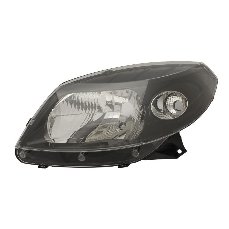 Фара передня ліва Renault Sandero (Dacia) 08-13 чорна TYC 8200526423