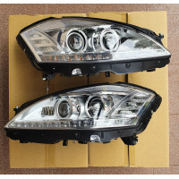 Фари передні Mercedes S-Class W221 09-12 рестайлінг, права ліва (Depo) Bi-Xenon / AFS / LED
