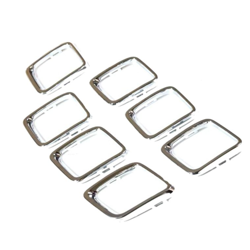 Хром молдинги решітки радіатора Jeep Compass 17 - (Тайвань) окуляри 68405259AA