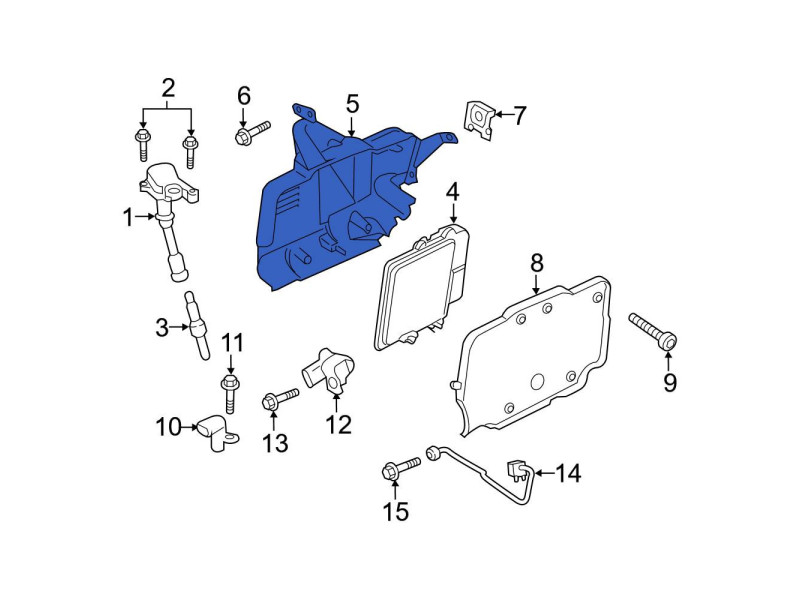Корпус блоку управління Ford Kuga II/Escape III, Lincoln MKC 2016-2020 GV6Z-12A659-A, GV6A-12A659-AE