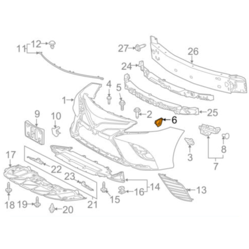 Замок капота Toyota Camry XV70 18- (Тайвань) 5351033380