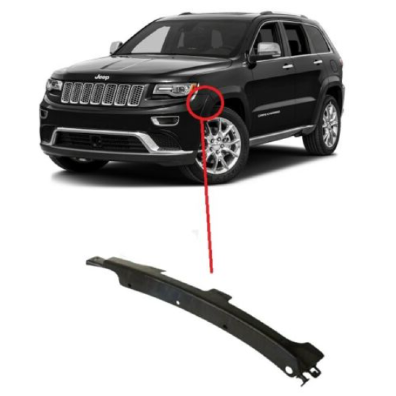 Кріплення бампера переднє ліве Jeep Grand Cherokee 2013-2016 Китай 68144225AD