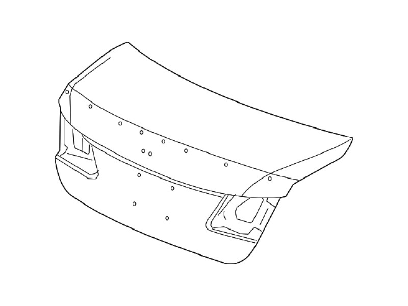 Кришка багажника задня Honda Accord 9 2013-2017 Китай 68500T2AA90ZZ