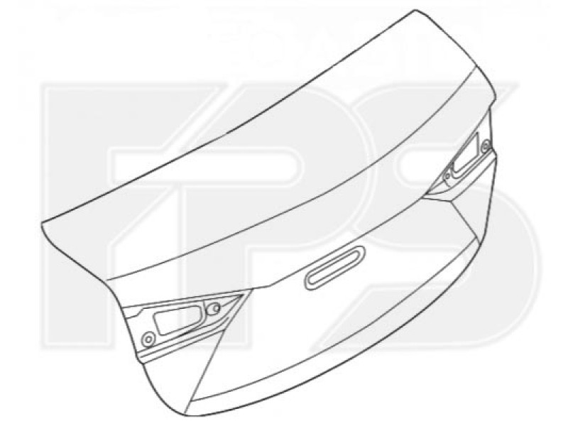 Кришка багажника седан Mazda 3 BM 2013-2018 (Китай)