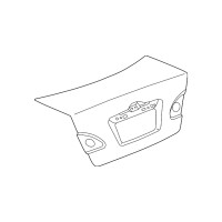 Кришка багажника задня Toyota Corolla E12 2002-2004 Китай 64401-1E020