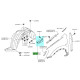 Кронштейн переднього крила правий Nissan Qashqai J10 2006-2014 FPS F3100JD0M0