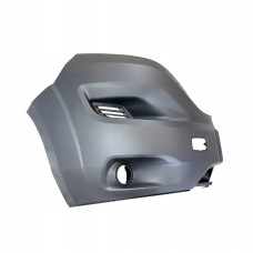 Кут бампера передній правий з отвором під ПТФ темно-сірий Citroen Jumper, Fiat Ducato, Peugeot Boxer 2014- Тайвань 71775720