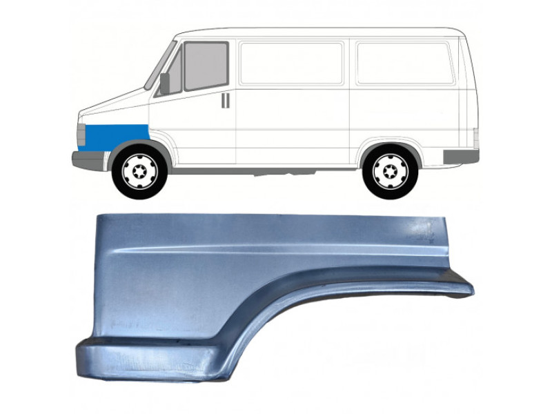 Ремчастина переднього крила ліва нижня Fiat Ducato, Citroen C25, Peugeot J5 81-90 (KH)