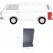 Ремчастина задньої панелі стійки ліва VW Transporter T3 Klokkerholm 9557702