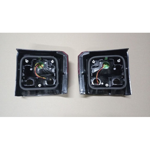 Ліхтарі задні VW Transporter T4 1991-2003 комплект DEPO червоно-димчасті, Led, тюнінг оптика