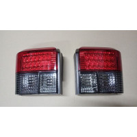 Ліхтарі задні VW Transporter T4 91-03 комплект (Depo) червоно-димчасті, Led, тюнінг оптика