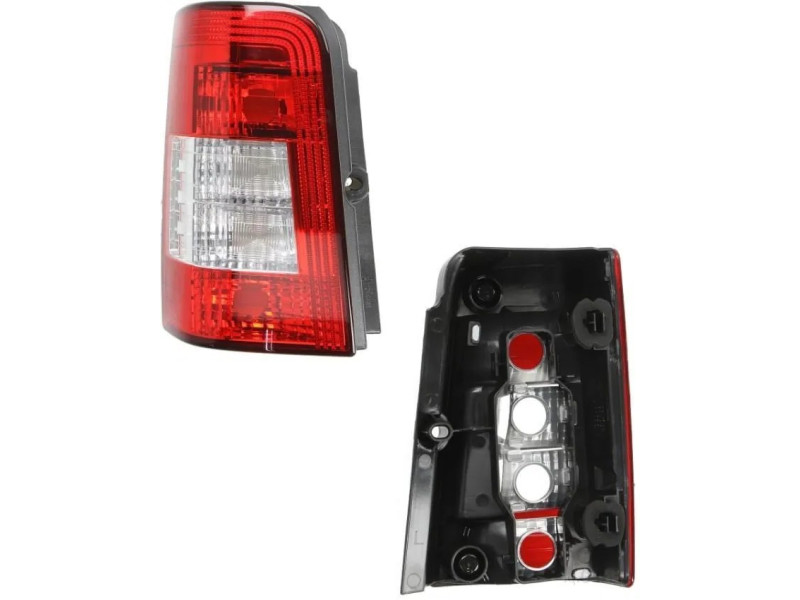 Ліхтар задній лівий Citroen Berlingo, Peugeot Partner 97-07 (Depo) одна дверка, прозорий 6350Y9