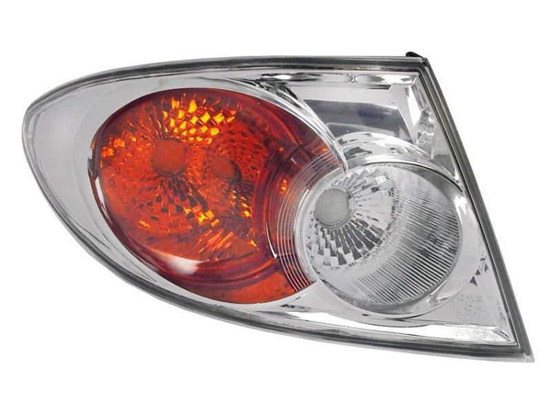 Ліхтар задній лівий зовнішній Mazda 6 02-06 хетчбек/седан (Depo) хром QJ6A51160E