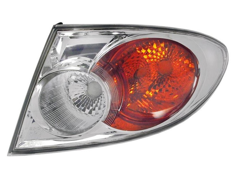 Ліхтар задній правий зовнішній Mazda 6 02-06 хетчбек/седан (TYC) хром QJ6A51150E
