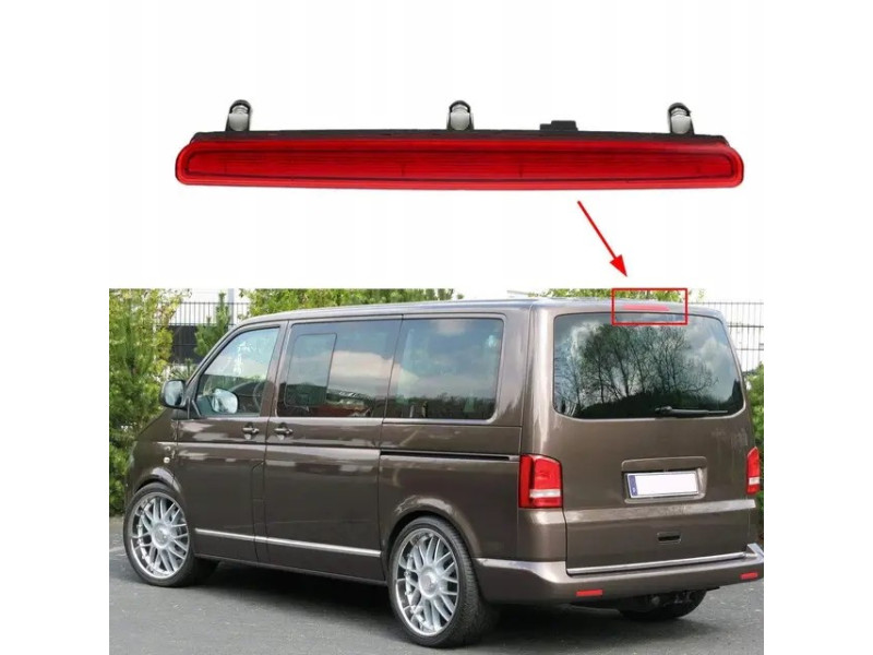 Задній верхній стоп-сигнал LED в дверці для VW Transporter T5 2003-2015 | TYC | 7E0945097G