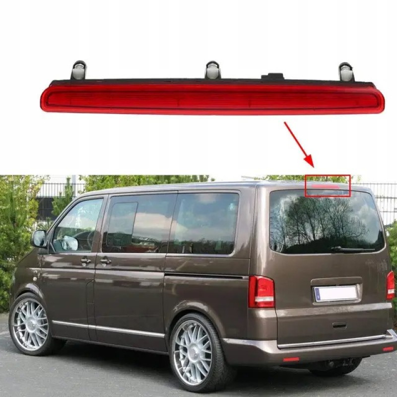 Задній верхній стоп-сигнал LED у дверці TYC для VW Transporter T5 2003–2015 (7E0945097G)