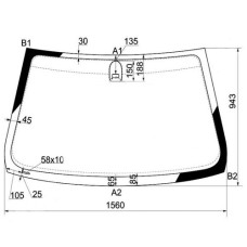 Лобове скло BMW X5 E53 00-01 (Pilkington)