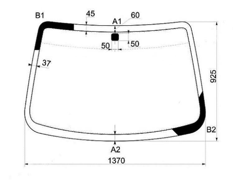 Лобове скло Chevrolet Aveo T200 2002-2008 SDN / HB (XYG)