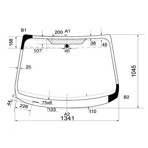 Лобове скло Ford Fiesta 12-17 (XYG)
