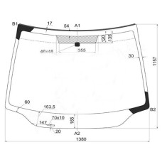 Лобове скло Honda Civic 06 - HB XYG