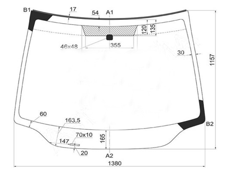 Лобове скло Honda Civic 06 - HB XYG