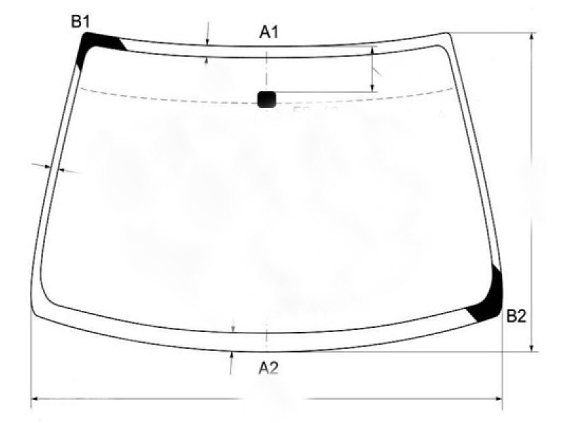 Лобове скло Honda Civic EK 95-01 2D COUPE / 3D HB (XYG)