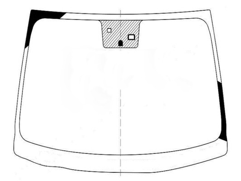 Лобове скло Hyundai Grandeur / AZERA SD 12 - XYG, датчик дощу, обігрів