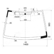 Лобове скло Hyundai Matrix 2001-2011