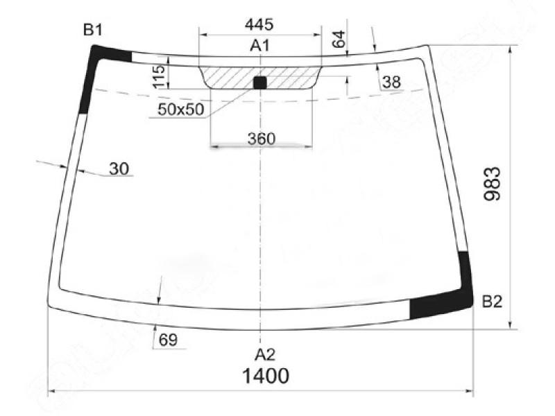 Лобове скло Hyundai Matrix 2001-2011
