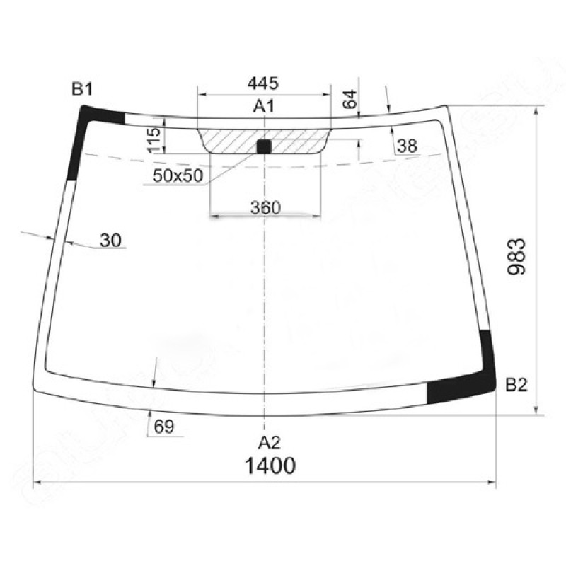 Лобове скло Hyundai Matrix 2001-2011