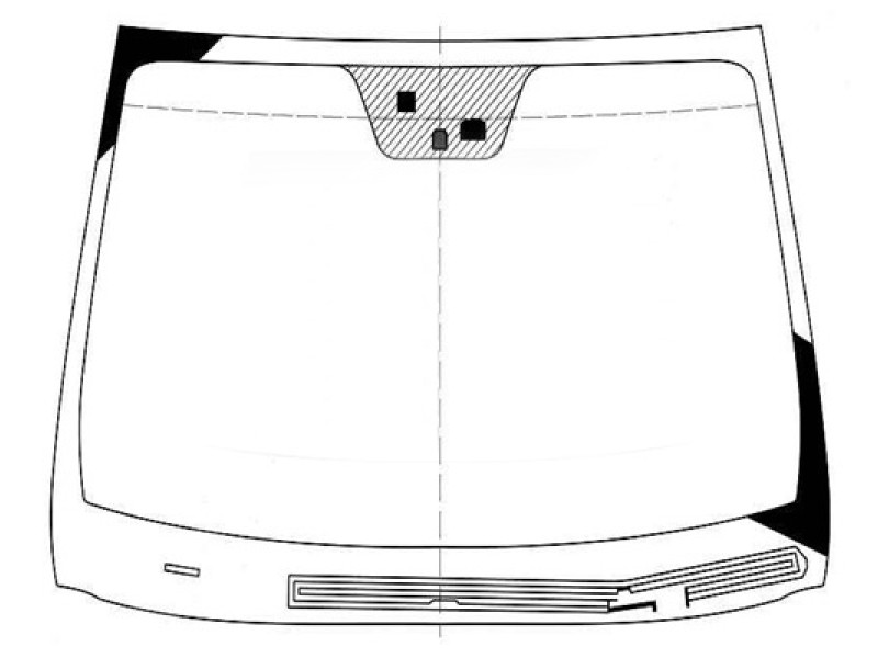 Лобове скло Hyundai Santa Fe 3 12-18 (Sekurit) обігрів, кріп. датч.