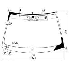 Лобове скло Hyundai Sonata NF 05-10 (Sekurit )