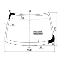 Лобове скло Kia CLARUS 1 1995-2001