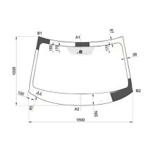 Лобове скло Mitsubishi Outlander 3 12- (Pilkington)