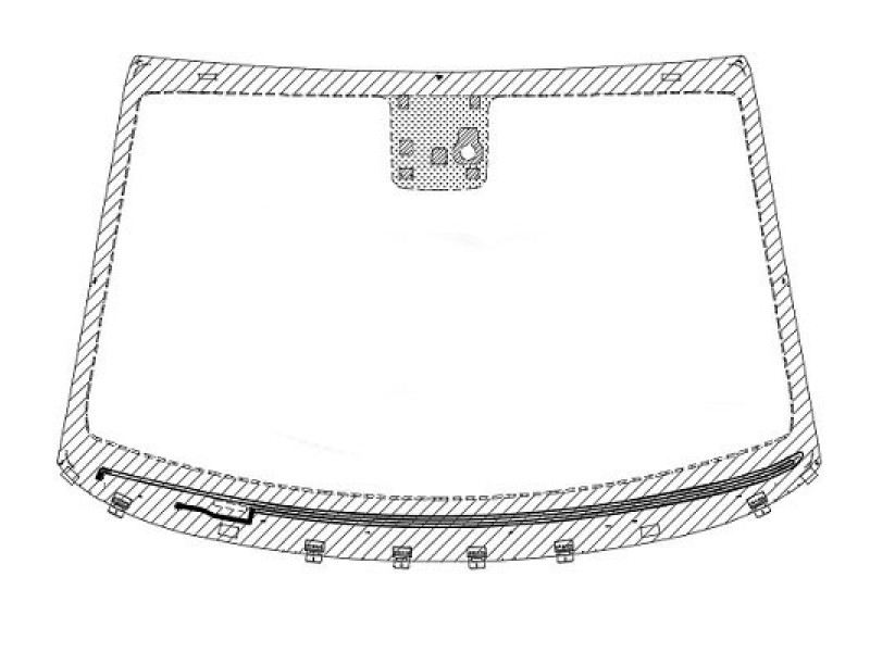 Лобове скло Hyundai Tucson TL 16- (XYG) датчик, обігрів, акустичне
