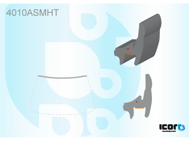 Молдинг лобового скла Honda Civic 11-15 хетчбек 