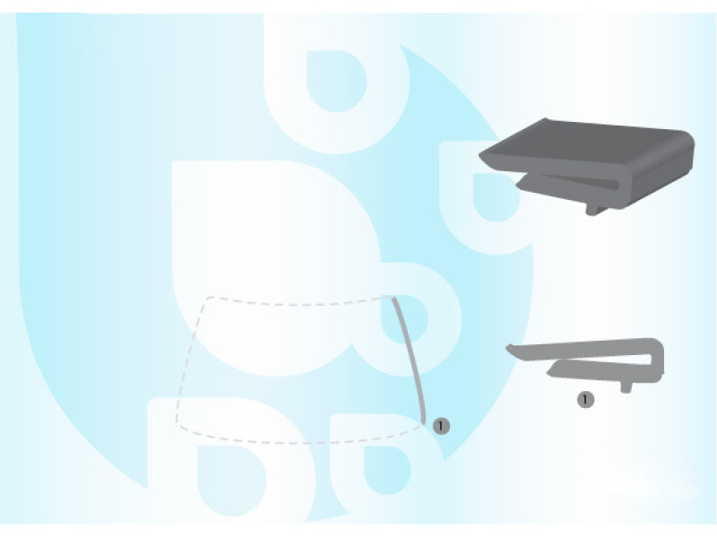 Молдінг лобового скла лівий Ford Mondeo 3 04-07 (Icor) внутрішній