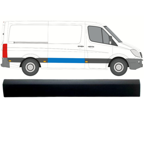 Молдинг двері розсувні правий Mercedes Sprinter W906, VW Crafter 1 2006-2018 TW A9066901000