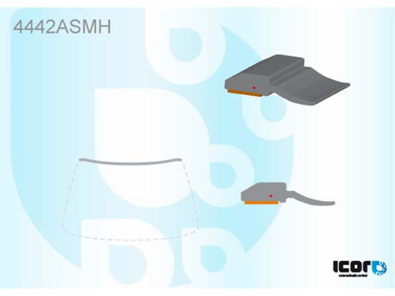 Молдинг лобового скла Kia Ceed 12- (Icor)