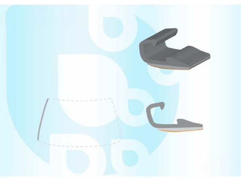 Молдинг лобового скла лівий Toyota RAV4 06-12 (Icor) внутрішній 