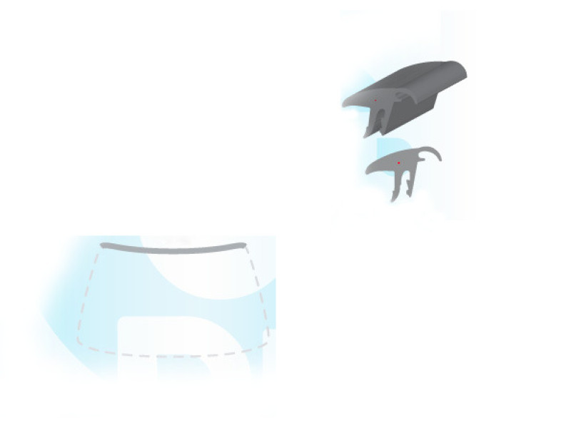 Молдинг лобового скла Nissan Maxima 2000-2006 QX (A33)