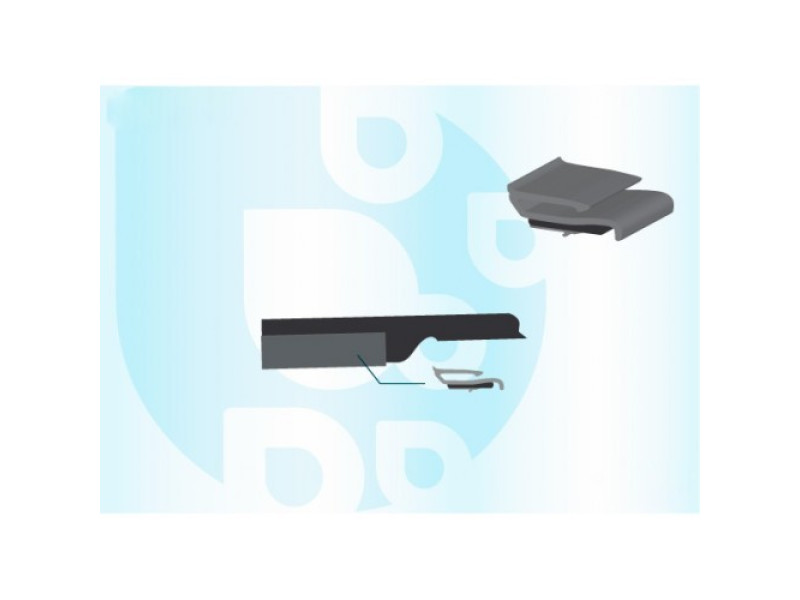 Молдинг лобового скла Nissan Primera P10 90-96 седан / хетчбек (Icor) внутрішній