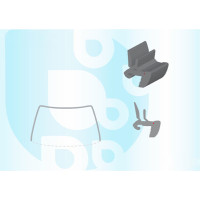 Молдинг лобового скла Nissan Qashqai 14-21, Rogue Sport 14-21 (Icor) П-подібний