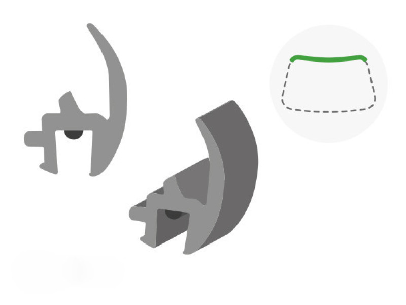 Молдинг лобового скла Opel Meriva 03-10 (Icor) верхній