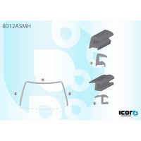 Молдинг лобового скла Suzuki Swift 89-04 (Icor) 8012ASMH