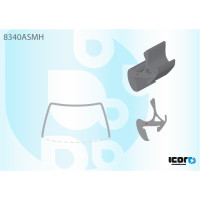 Молдинг лобового скла Toyota Corolla E12 02-04 (Icor) 8340ASMH