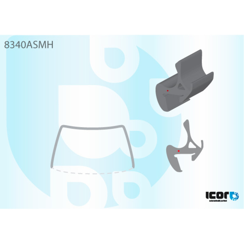 Молдинг лобового скла Toyota Corolla E12 02-04 (Icor) 8340ASMH